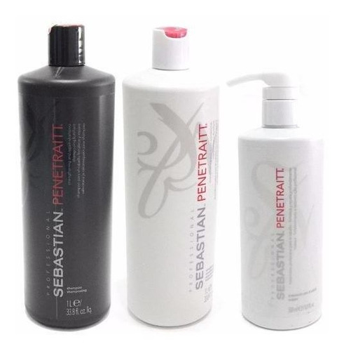 Sebastian Penetraitt Shampoo + Enjuague + Mascara Grandes