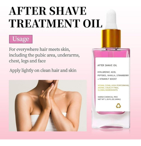 Aceite Para Después Del Afeitado Para Mujer, Suaviza La Piel