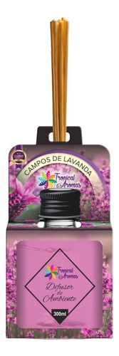 Difusor De Aromas C/ Vareta 300ml Campos De Lavanda Tropical