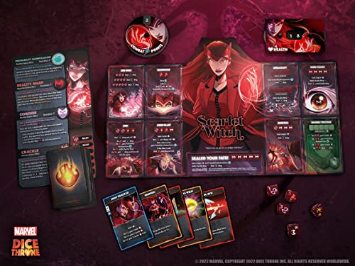 Jogo Usaopoly Marvel Dice Throne Heroes Scarlet Witch