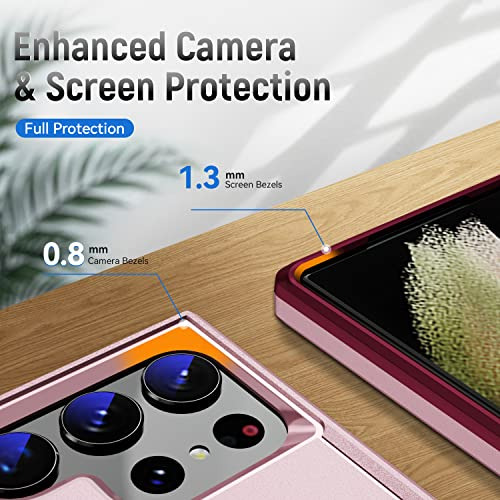 Funda Para Galaxy S23 Ultra Rosa Uso Rudo -2