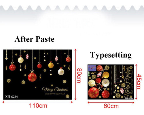 Pegatinas Estáticas Navideñas Con Forma De Copo De Nieve, Co