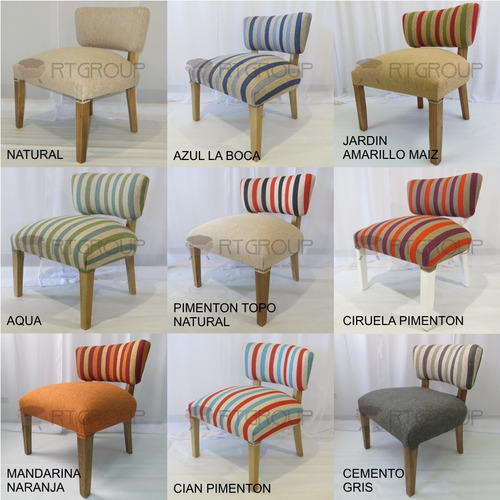 Imagen 3 de 10 de Silla Sillon Matero Poltrona Chenille Roble Tapizado Premium