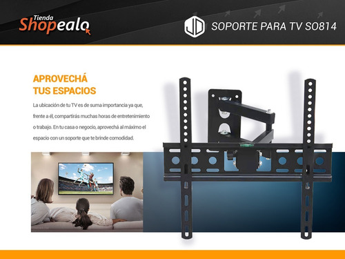 Imagen 4 de 8 de Soporte Para Tv Jd Modelo So814 De 32 A 60 Pulgadas Cuota -*