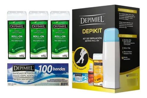 Depikit Con 3 Roll-on Alta Adherencia Y Bandas Depimiel