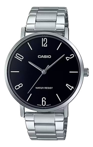 Reloj Casio Caballero Mtp Vt01d 1b2 Acero Cristal Mineral