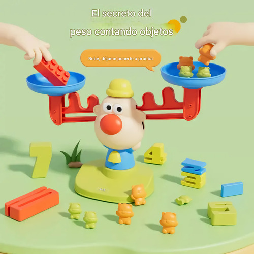 Juguete Educativo Balanza Didactica Suma Resta Juego Niños