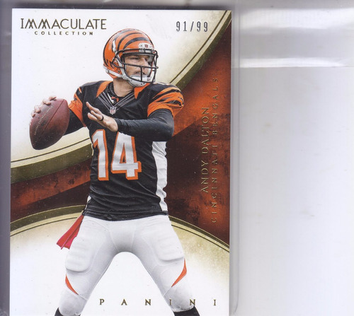 2014 Panini Immaculate Andy Dalton Qb Bengals /99