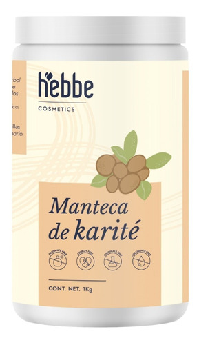 Manteca De Karite 1 Kg Orgánica Shea Butter 100% Pura 