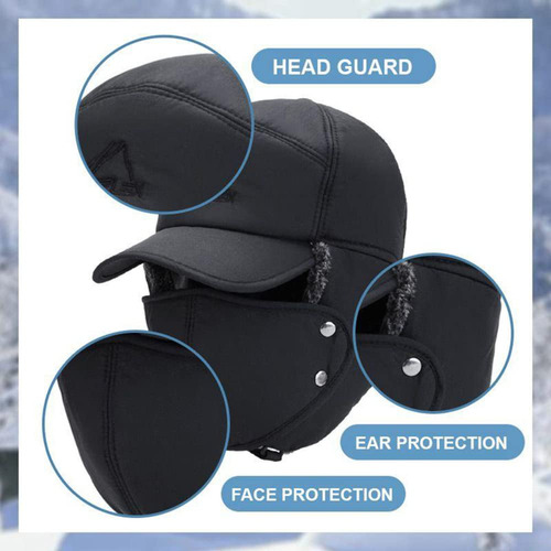 Gorro De Invierno Resistente Al Viento Con Máscara Para Las