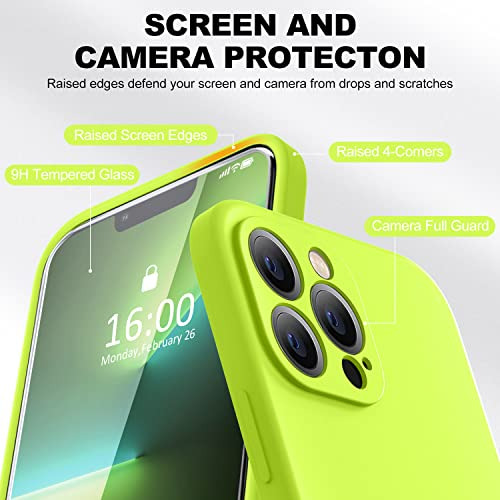 Funda Para iPhone 13 Pro Fluorescent Verde Premium Silico-02
