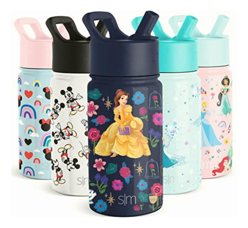 Simple Modern Disney Princess Botella De Agua Para Niños