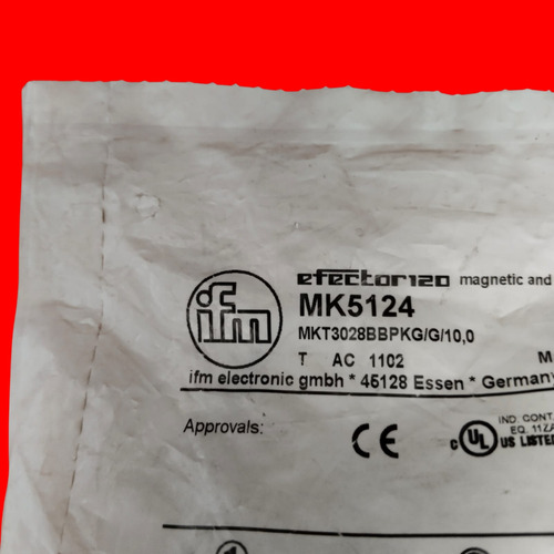 Ifm Mk5124 Sensor De Cilindro Ranura