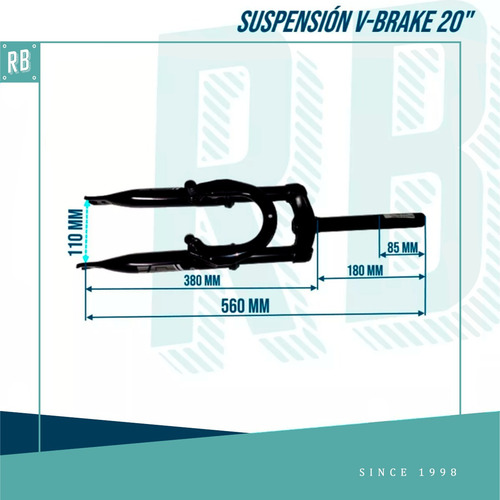 Horquilla Fast Bicicleta Suspension Rod 20