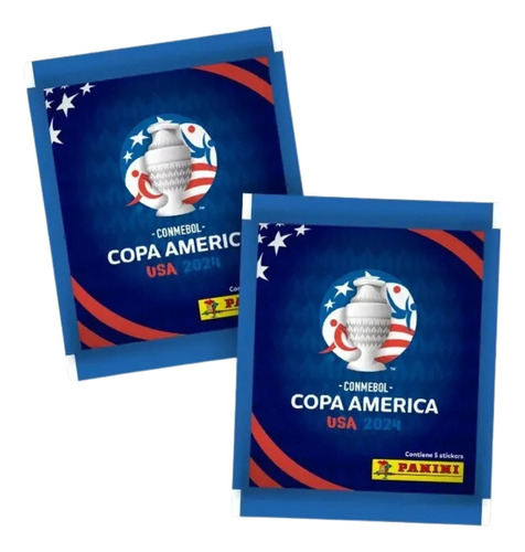 Pack 10 Sobres Panini Copa America 2024 Conmebol 50 Laminas