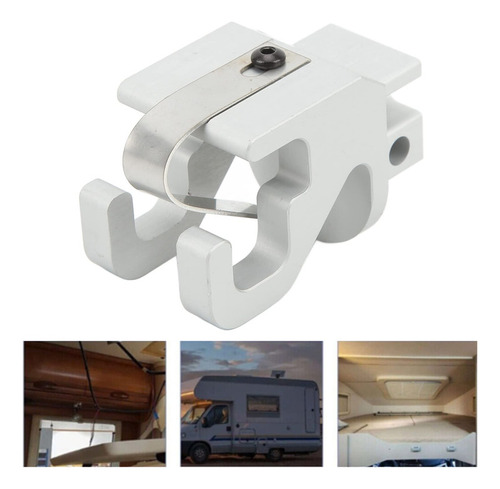 Garra Para Viga De Toldo Rv De Aluminio Satinado Resistente,