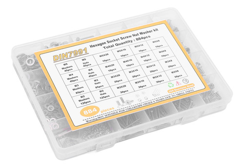 Parafuso De Cabeça De Soquete M2 M3 M4 M5 Escareado Hex 304