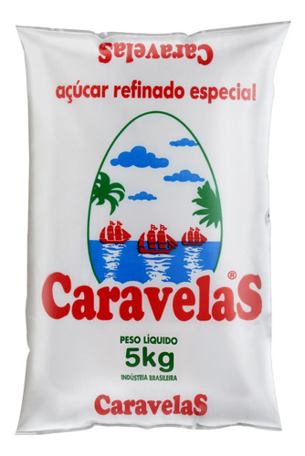Açúcar Refinado Especial Caravelas Pacote 5kg