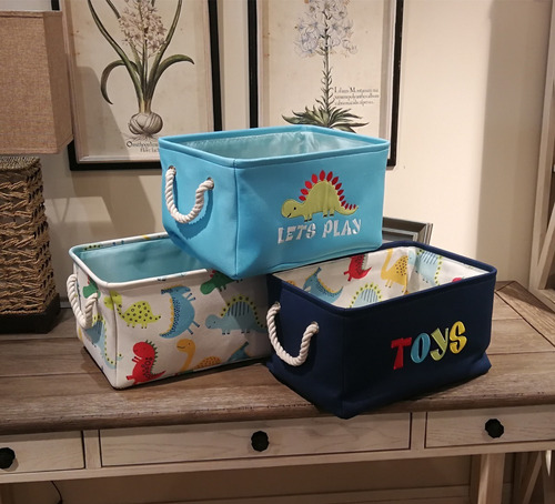 Imagen 6 de 10 de Organizador Cesto Infantil 37x33cm Quo Baby