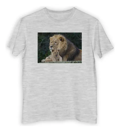 comprar Remera Hombre Leon Padre Hijo Cria Rey Selva