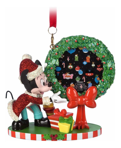 Ornamento Navideño Mickey Mouse Santa Disney Store