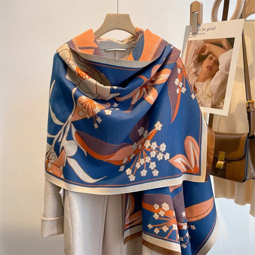 Manta Gruesa De Cachemir De Lujo Para Mujer, Diseño De Bufan