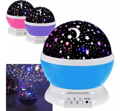 Lámpara Proyector Luz Led Cielo Estrella Espanta Cuco Niños