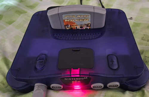 Consola Nintendo 64 Blue Midnight Ed - Requiere Jumper Pak Azul (Usado)