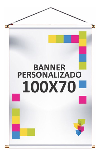 Banner Personalizado Faixa Lona 100cm X 70cm