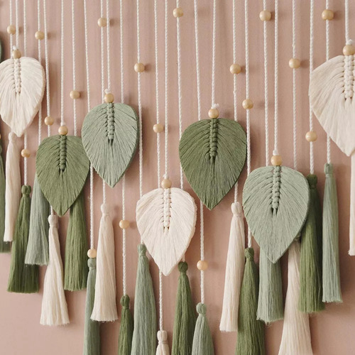Tapiz De Macramé Para Colgar En La Pared, Adorno De Pared Pa
