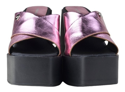 Imagen 5 de 8 de Zuecos Mules De Cuero De Mujer Livianos - Marla - Ferraro