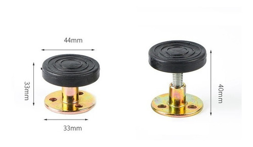 Imagen 2 de 4 de Tope Cama Pared Mueble Ajustable Antivibración Pequeño 1 Uni