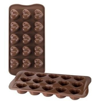 Molde De Silicon Para Bombones Chocolate Corazoncito Corazon