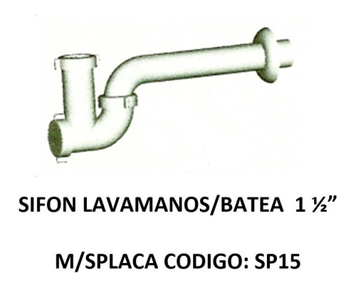 Sifon 1 1/2 C/adaptador A 1 1/4 Pack De 2 Pzas