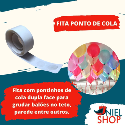 Imagem 4 de 9 de Kit Fita Arco Desconstruido + Ponto De Cola + Bomba P Balões