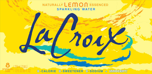 Lacroix Agua Mineral Limon Saborizada 355ml 8 Pack