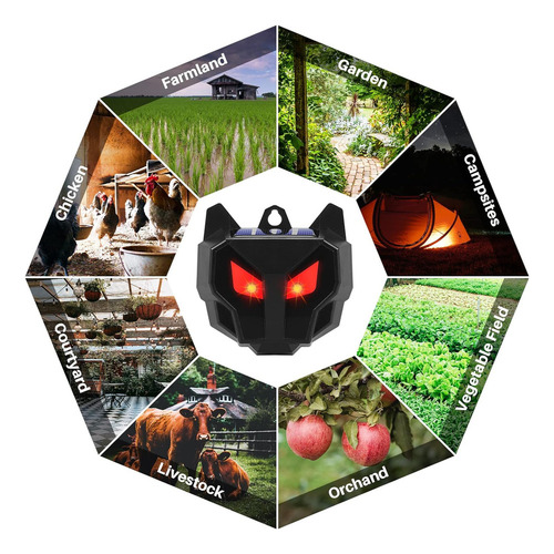 Z Repelente Solar, Repelente De Depredadores De Animales, 2