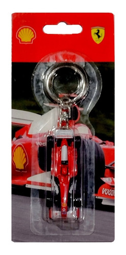 Imagen 2 de 8 de Llavero Ferrari Auto Metálico F1 Schumacher Producto Origina