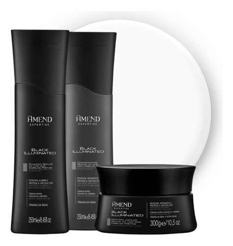 Kit Black Iluminated Shampoo E Mascara Amend Expertise