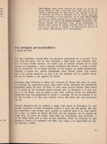 Atipicos 1977 Tarik Carson Los Amigos Presentables Cuento