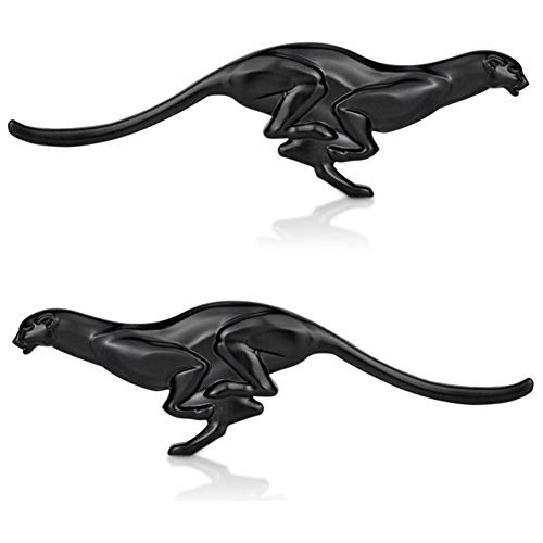 2pcs Par Metal 3d Leopardo Etiqueta Engomada Del Coche ...