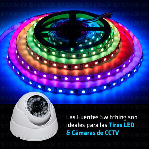 Imagen 6 de 10 de Fuente 5v 10a Metalica Regulada Switching Tira Led Cctv