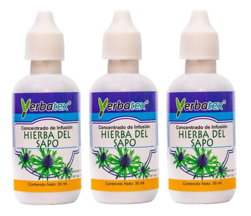 Pack 3 Extractos De Hierba Del Sapo En Gotas 30ml