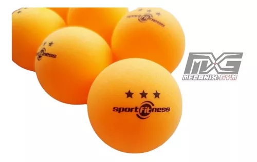 Pelotas Ping Pong Sport Fitness 3 Estrellas Caja X6 Unidades SPORT FITNESS