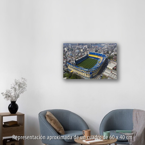 Cuadro Estadio Boca Juniors Vs Medidas Impreso Lienzo Canvas Estadio Boca 60x40