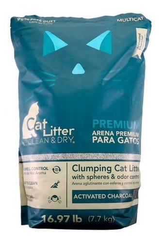 Arena Cat Litter Premium Carbón Activado 7.7 Kg