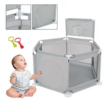 Comprar Corrales Para Bebés Corralitos Plegable De Juegos Bebés Y Niños Corralito Hexagonal Transportable Corral De Seguridad Gimnasio Con Marco De Tiro Material De Acero Inoxidable Para Interior Exterior