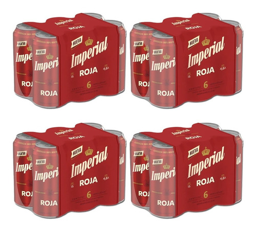 Cerveza Imperial Roja Lata 473cc. X 24u.