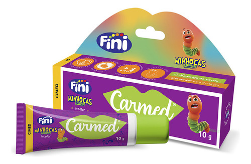 Cimed Carmed Fini Minhocas Azedinhas Gloss Hidra Labial 10g