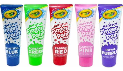 Paquete De Variedades De 5 Colores Crayola Bathpain